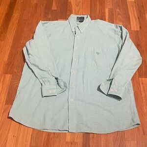 Lucchese Green/white Casual Button-Down Shirt